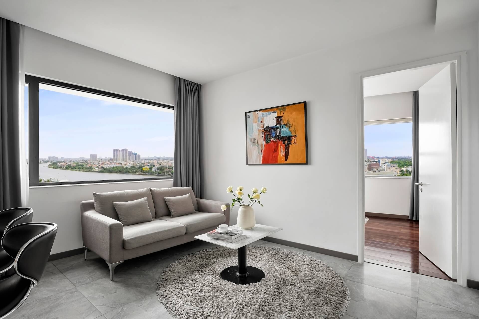 One-Bedroom Apartment - Living Area